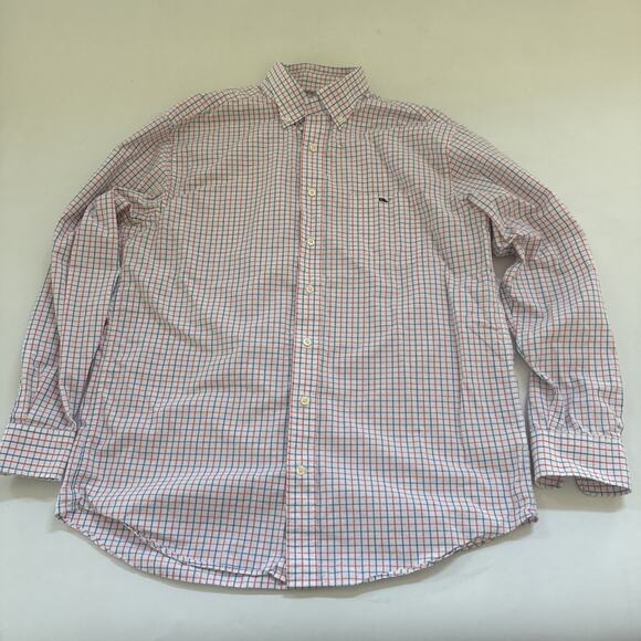 Vinyard Vines Plaid Cotton Classic Fit Tucker Shirt Mens Large Preppy Gorpcore - Picture 1 of 11